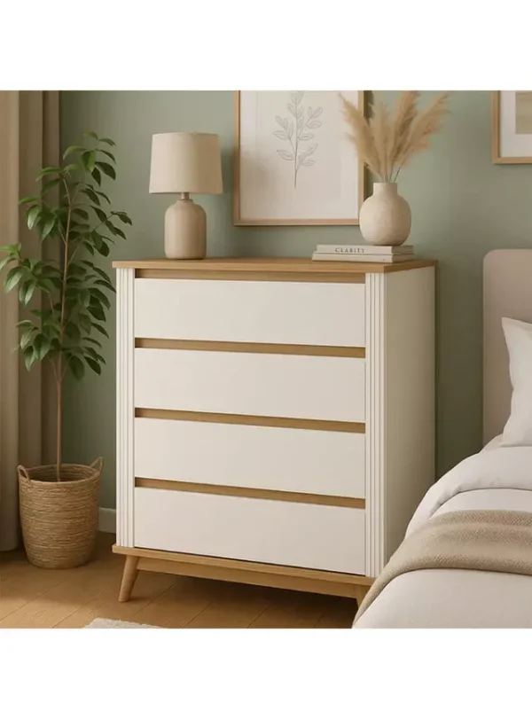 Comoda Alba Blanca 90 cm - Imagen 5