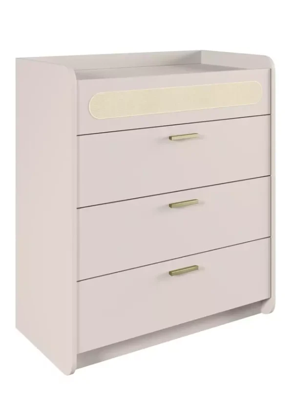 Comoda Duna Blanca 4 Cajones 76 cm