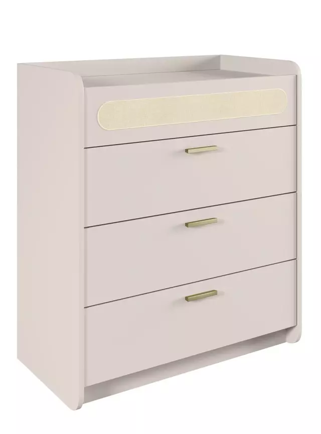 Comoda Duna Blanca 4 Cajones 76 cm