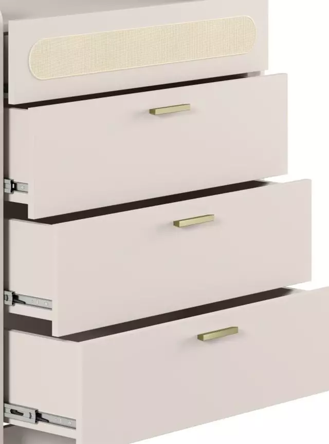 Comoda Duna Blanca 4 Cajones 76 cm - Imagen 4