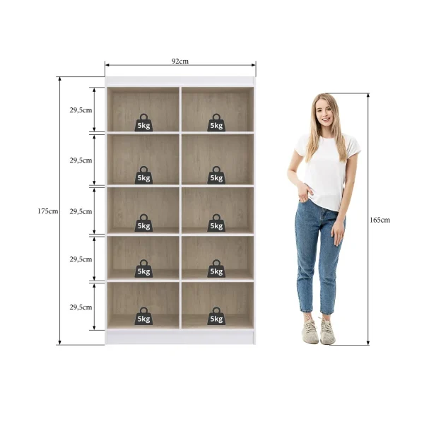Closet/Repisas 4 Puertas Blanco - Imagen 3