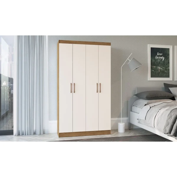 Closet/Repisas 4 Puertas Blanco - Imagen 4