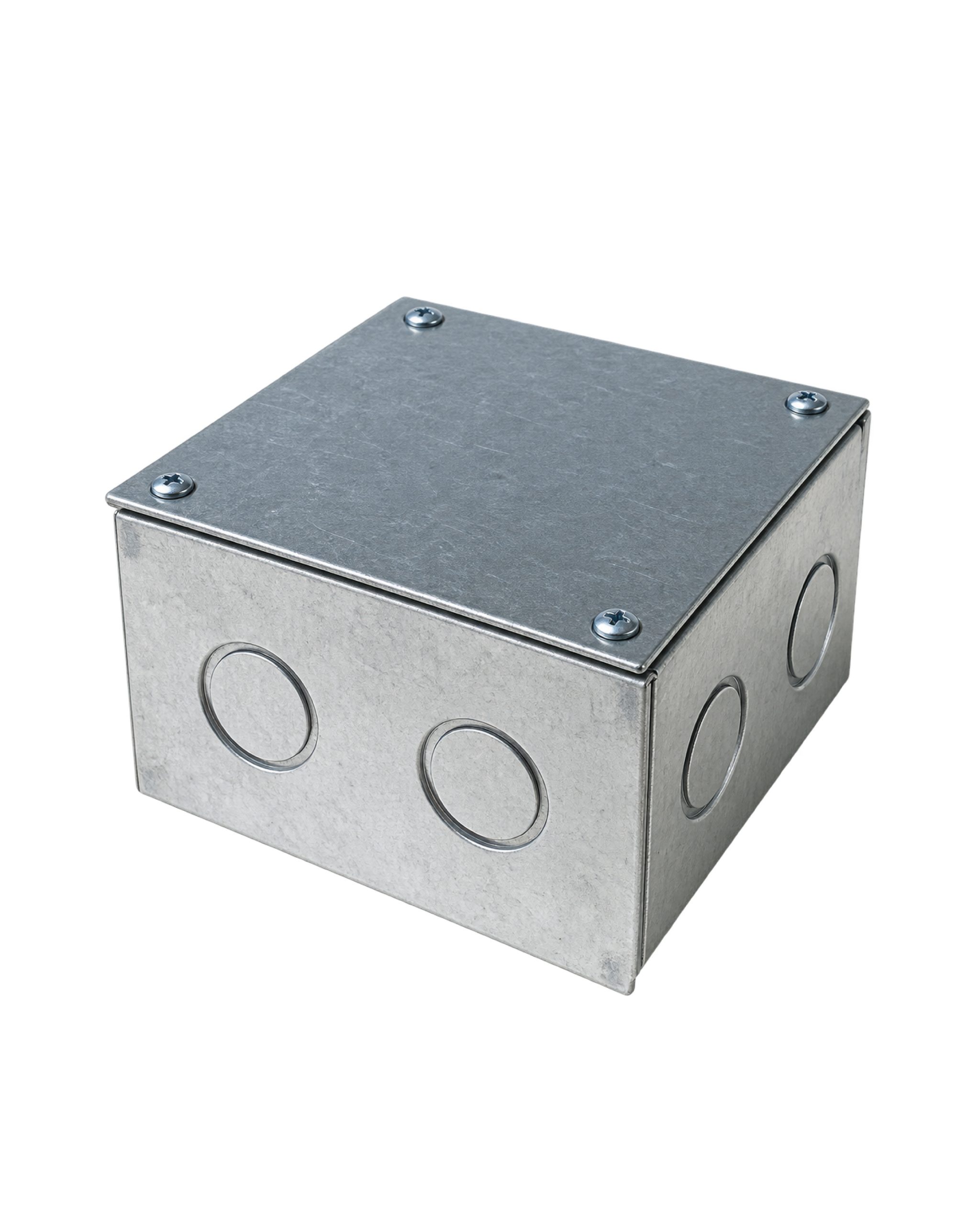 caja electro galvanizada 100x100x65mm c/tapa