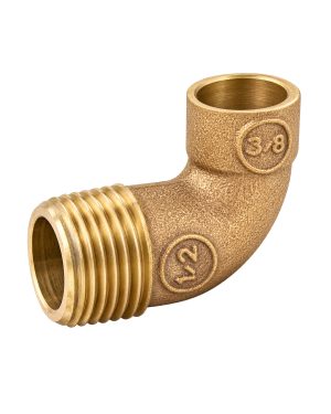 codo bronce so he 3/8