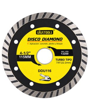 disco diamantado turbo 41/2" (ddu116)