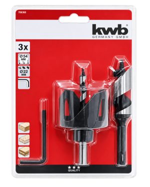 kit instalacion cerradura 3 pz. (brocas) 49705610