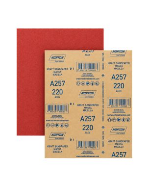 lija madera a-257 grano 220 / norton (41a257220p)