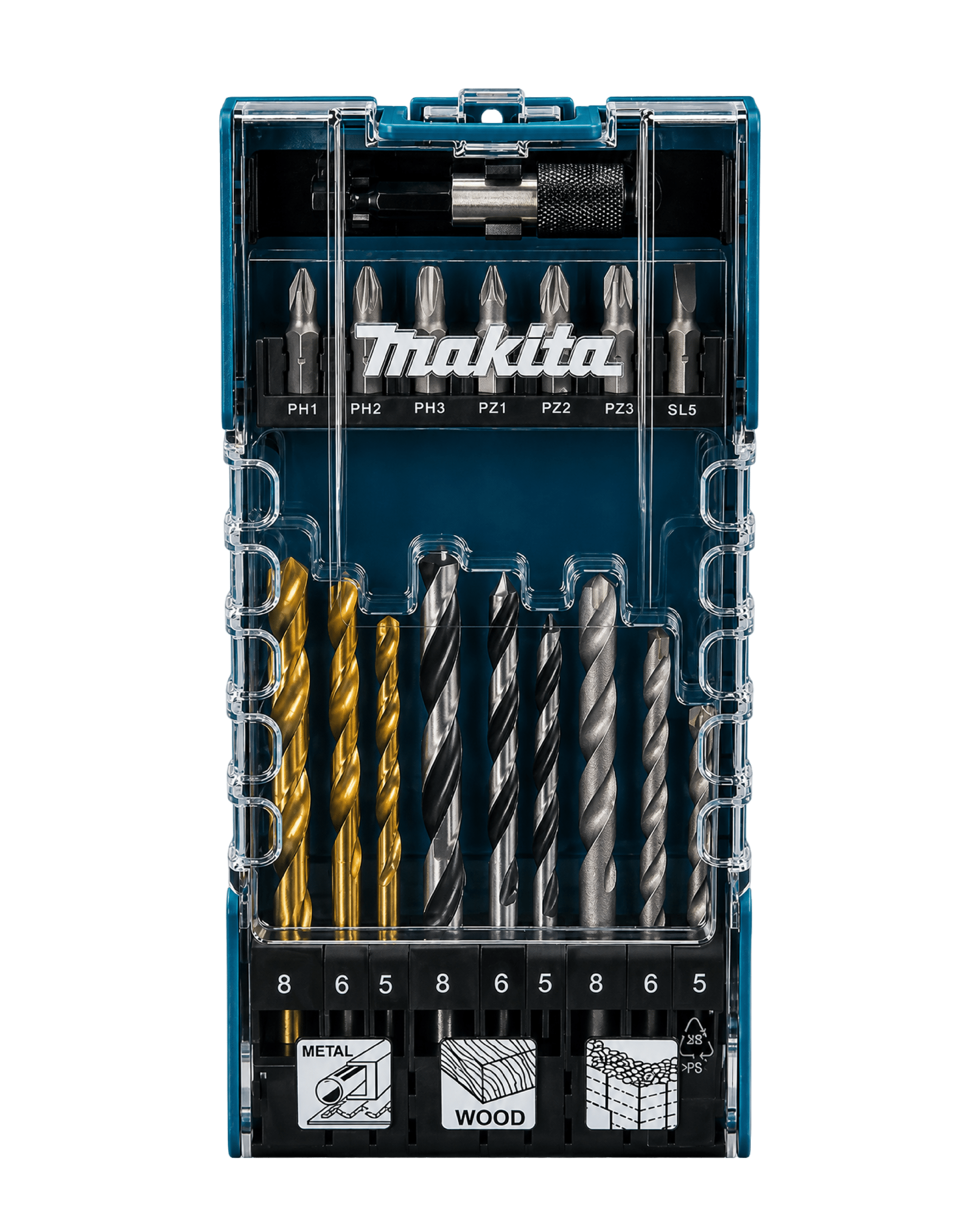 set 17 pzs brocas y puntas mz d-74887