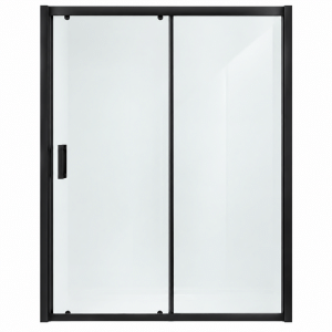 Mampara Corredera 140 × 190 cm Perfil Negro 5 mm ACC