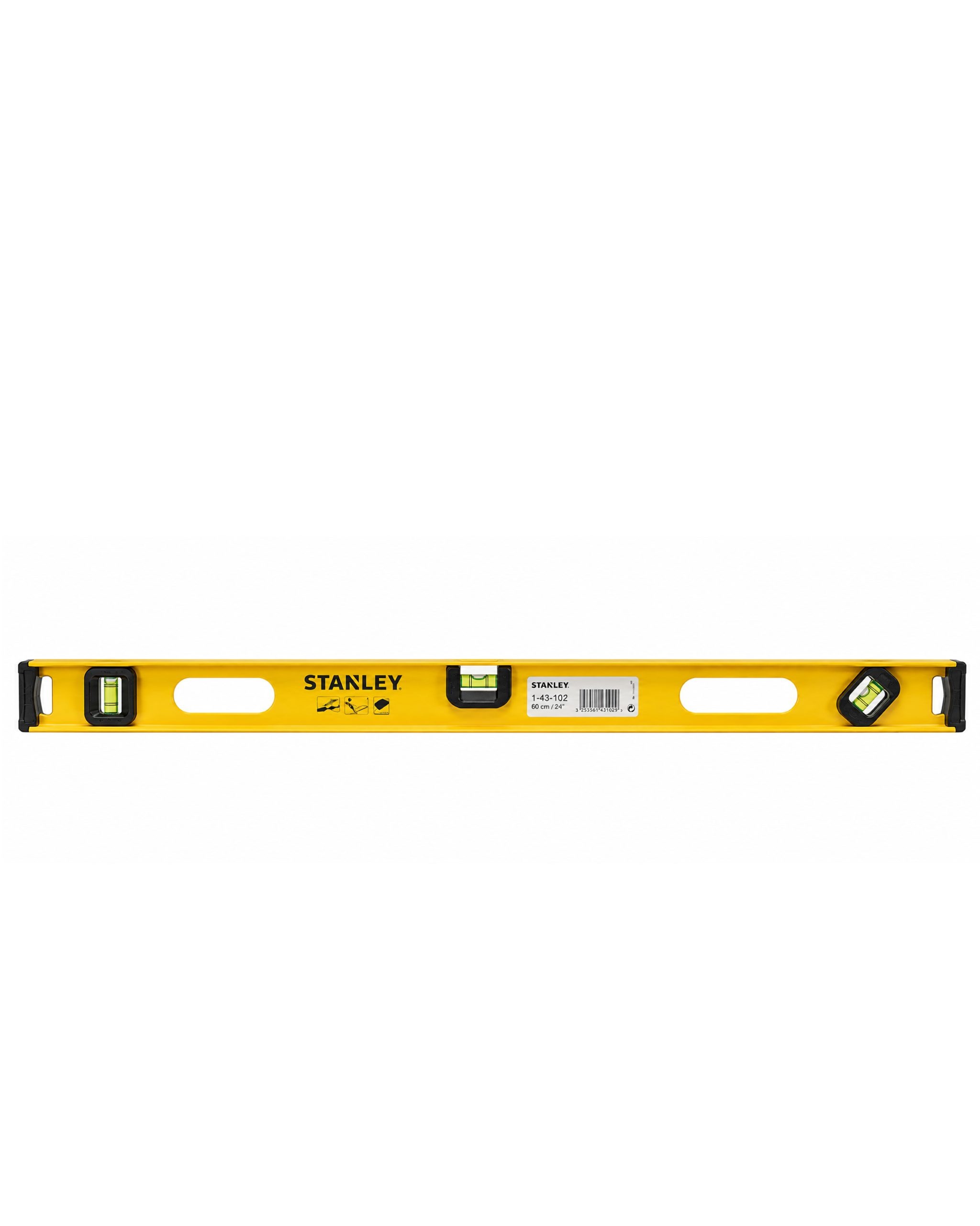 nivel aluminio 3 burbujas 48" stanley 42076 - Imagen 2