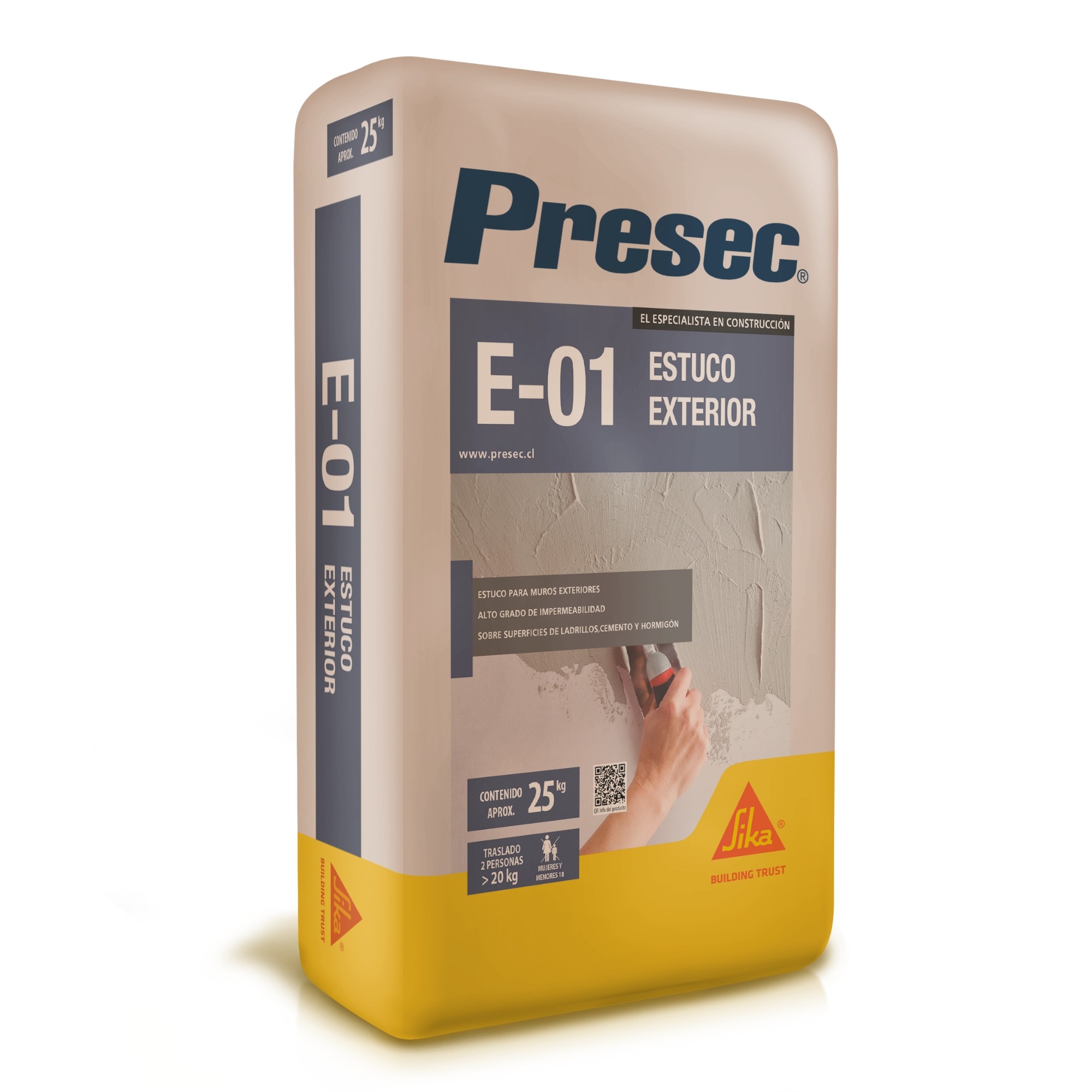 presec estuco exterior e-01 saco 25kg