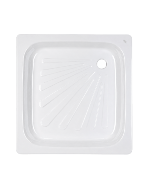 receptaculo de acero esmaltado 80x80x15