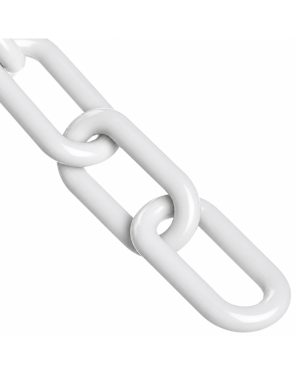cadena plastica metro lineal blanca