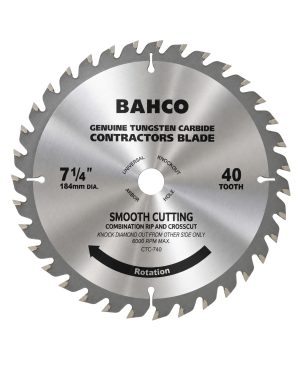 disco sierra circular 7.1/4x40 dtes. bahco ctc-740
