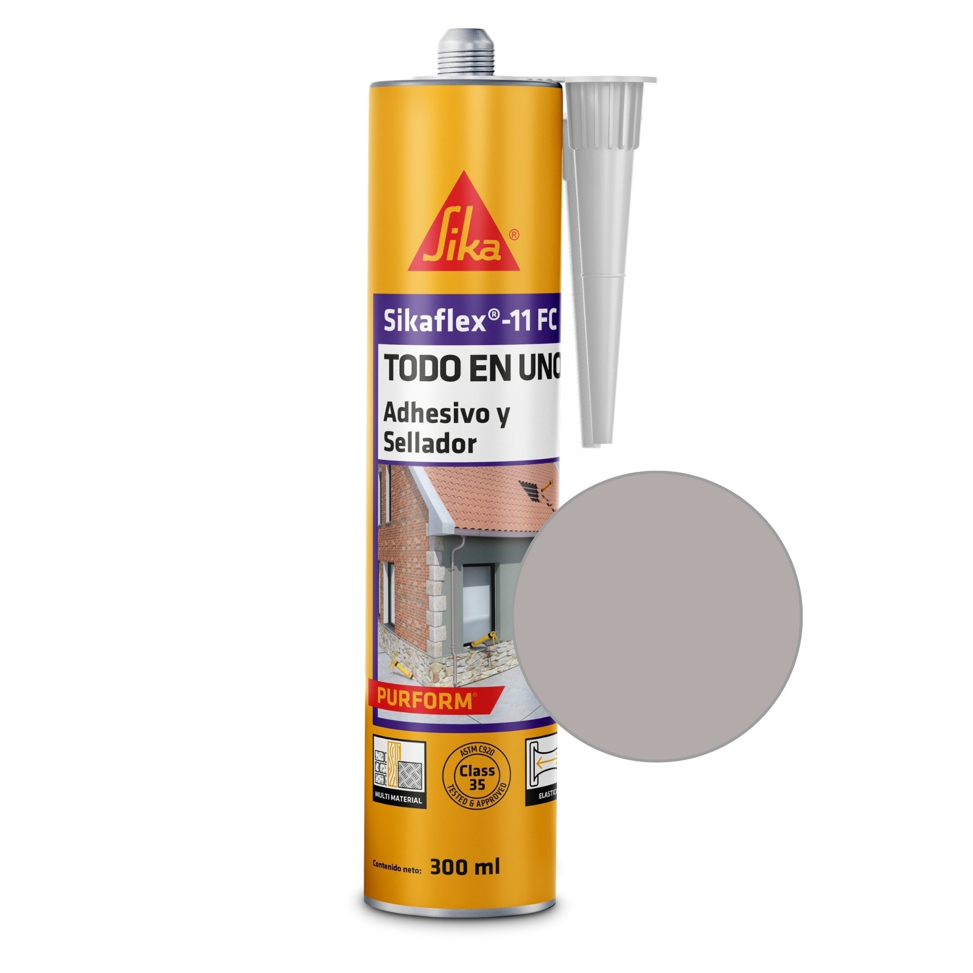 sikaflex 11fc gris 300cc sellador&adhesivo-sika