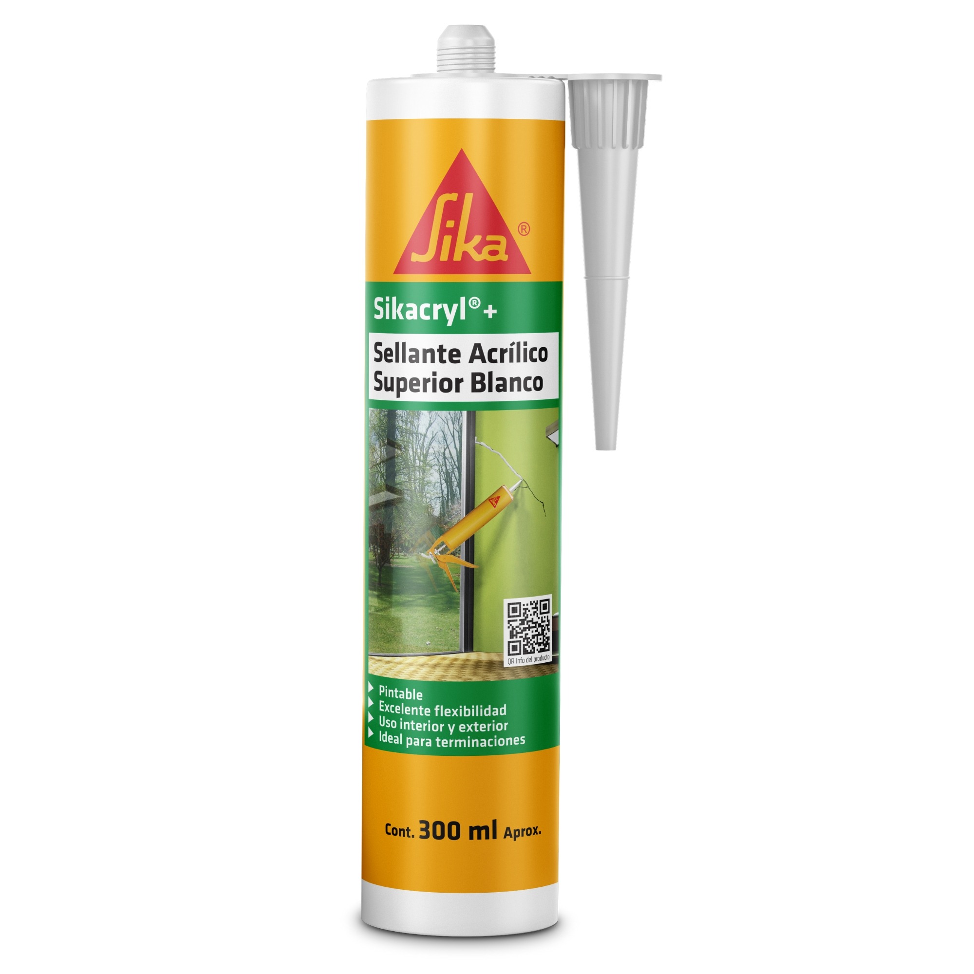 sikacryl blanco (sello acrilico pintable) 12x300ml