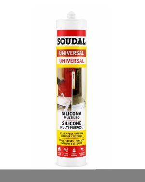 silicona acetica sin fungicida negro soudal 147315