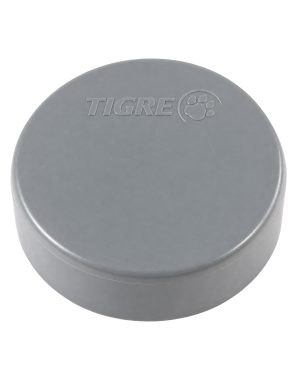 tapa tubo pvc 75 gris