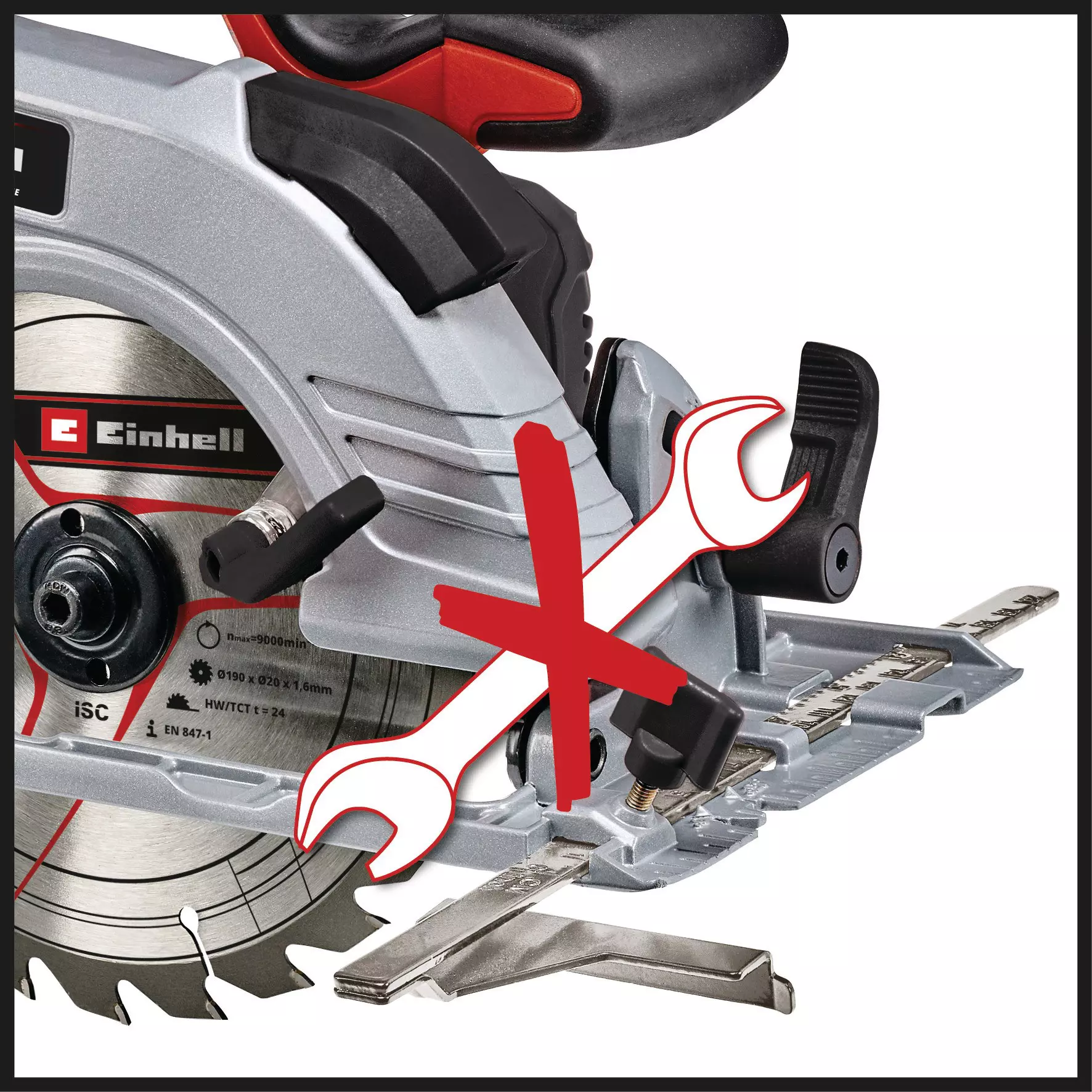 Sierra circular inalámbrica Einhell TE-CS 18/190 Li BL - Imagen 4