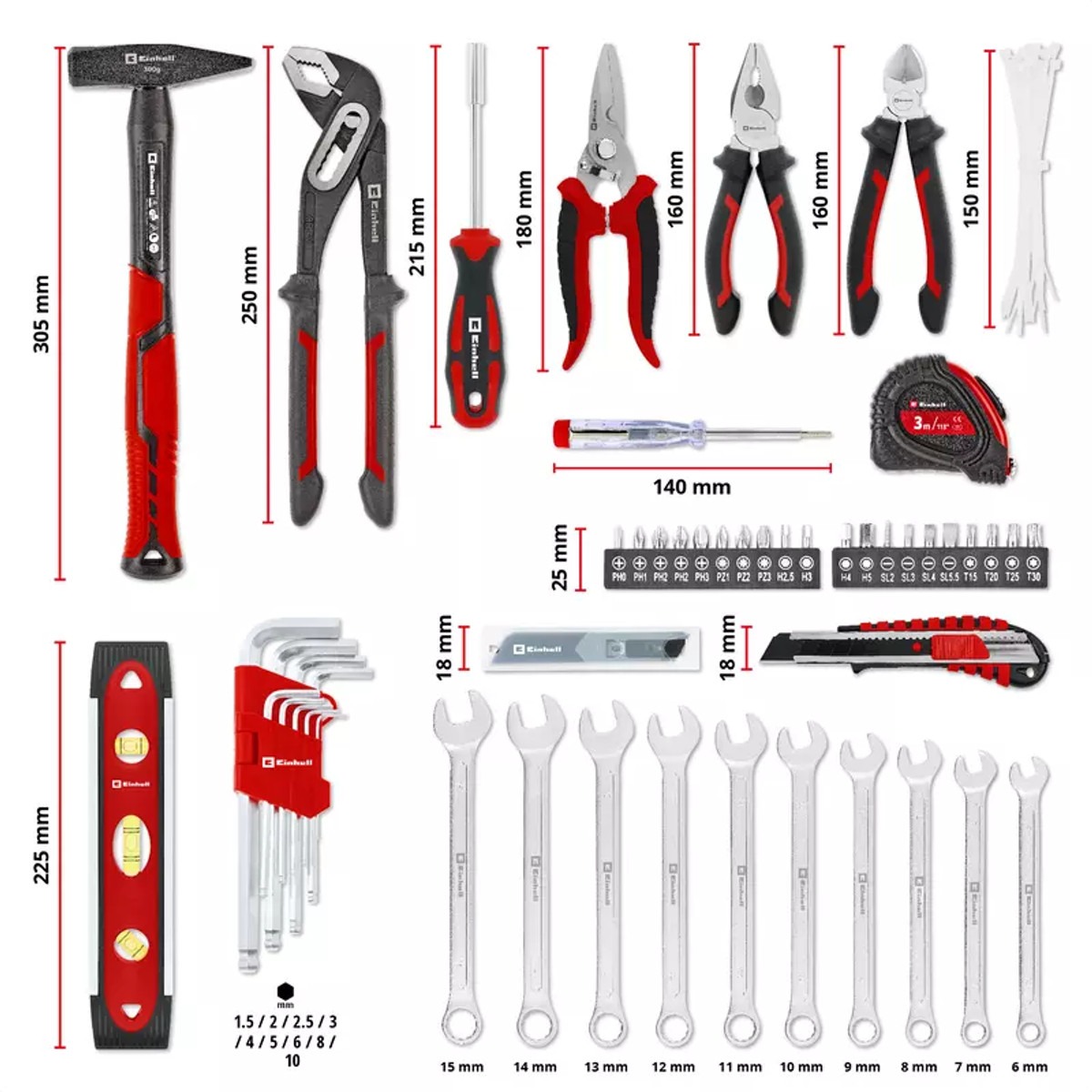 Set de herramientas Einhell E-Case 79 piezas - Imagen 2